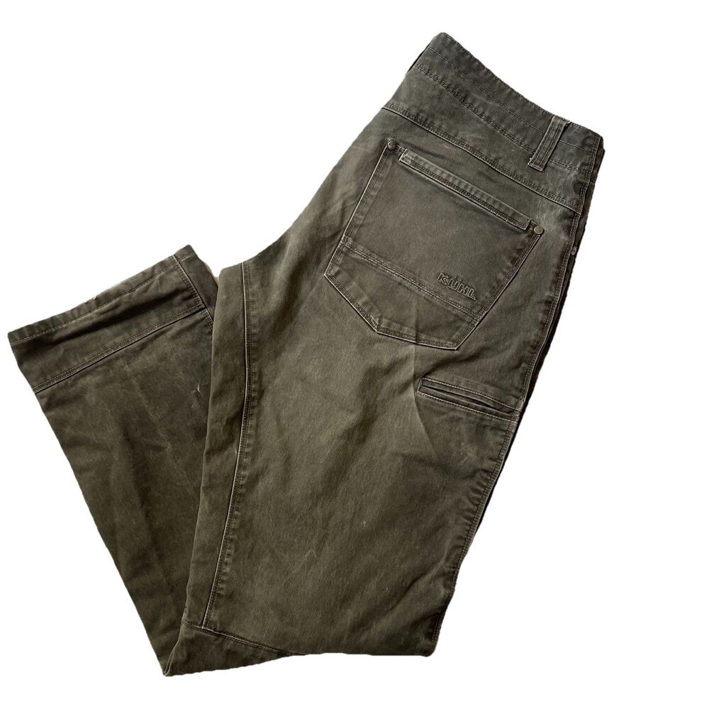 Kuhl RYDR Pants Mens 34 X 32 Vintage Patina Dye Ryder Gray Hiking Outdoors Work